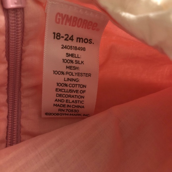 Gymboree Pink Silk Dress sz 18-24m - Picture 4 of 4